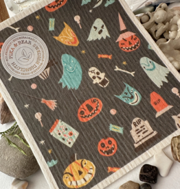 "Y'alloween" Halloween Design Swedish Dishcloth