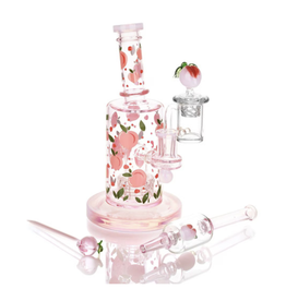 Pulsar 8" Peaches & Cream Glow In The Dark Dab Rig Kit