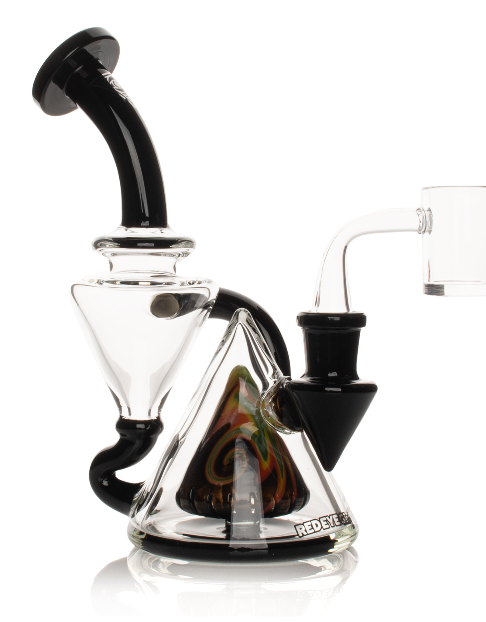 Red Eye Glass 7" Black Montage Recycler by Red Eye Glass