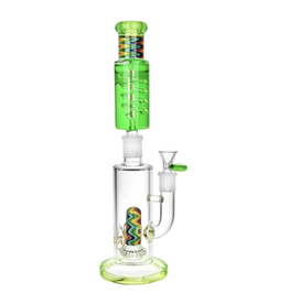 Pulsar 12" Green Stackable Glycerin Water Pipe by Pulsar