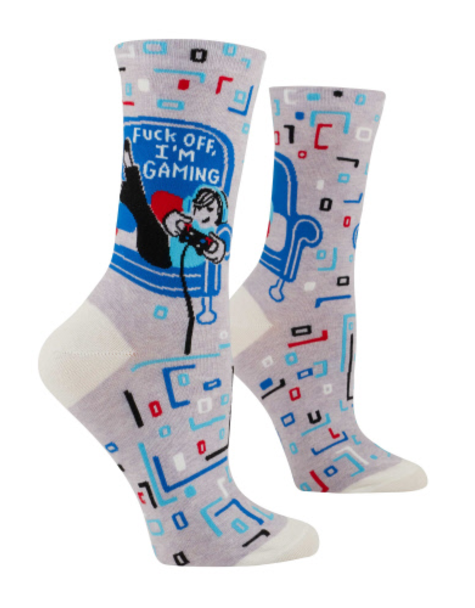 Fuck Off, I'm Gaming Women's Crew Socks
