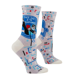 Fuck Off, I'm Gaming Women's Crew Socks