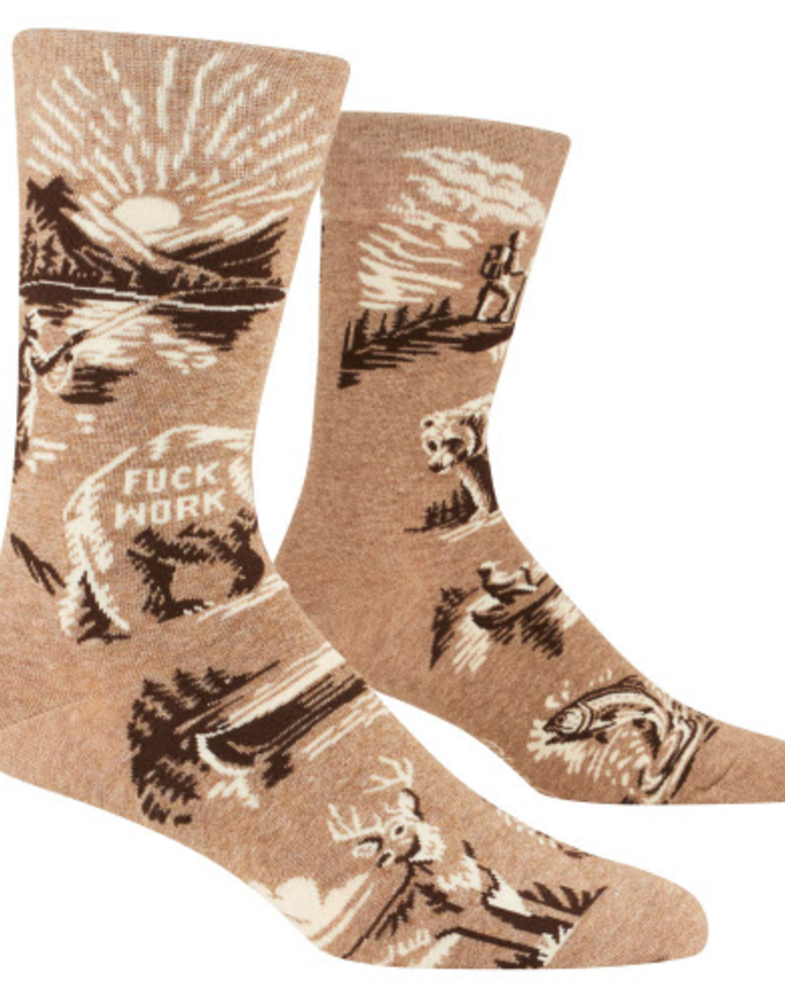 Fuck Work Men's Crew Socks