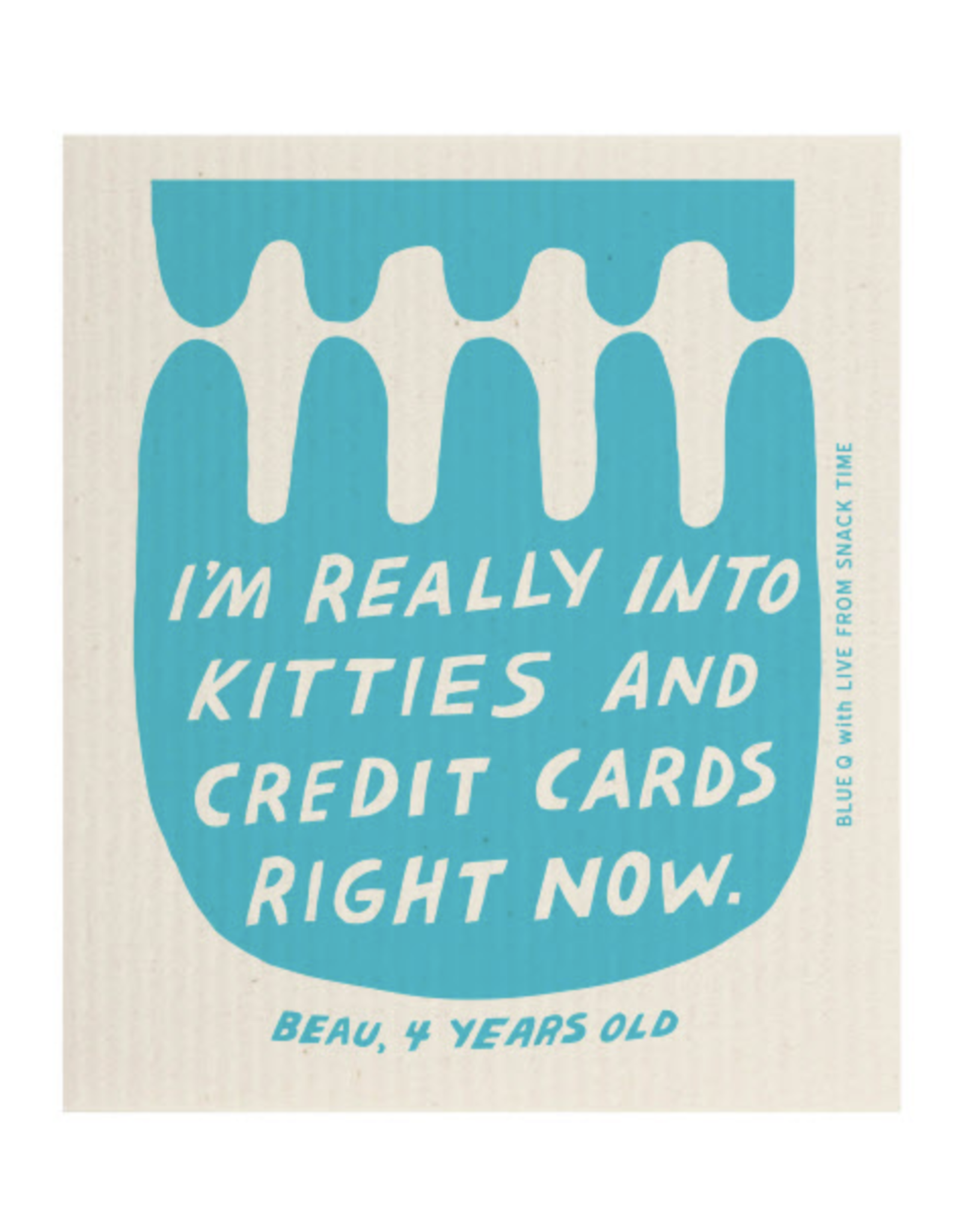I'm Really Into Kitties And Credit Cards Right Now Swedish Dish Cloth