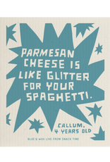 Parmesan Cheese Is Like Glitter For Your Spaghetti. Swedish Dish Cloth