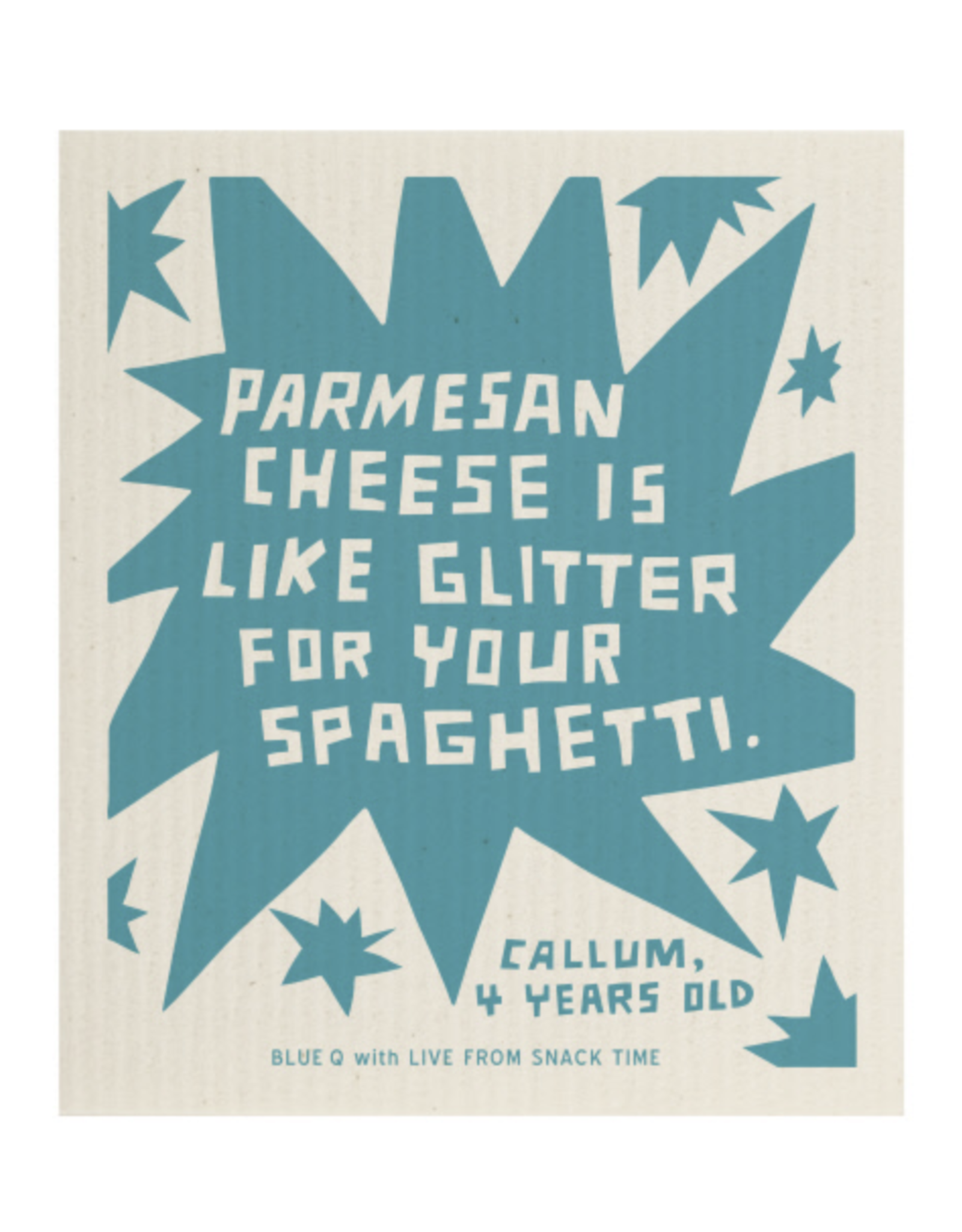 Parmesan Cheese Is Like Glitter For Your Spaghetti. Swedish Dish Cloth
