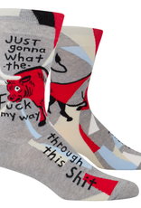 Just Gonna What The Fuck My Way Through This Shit Men's Crew Socks