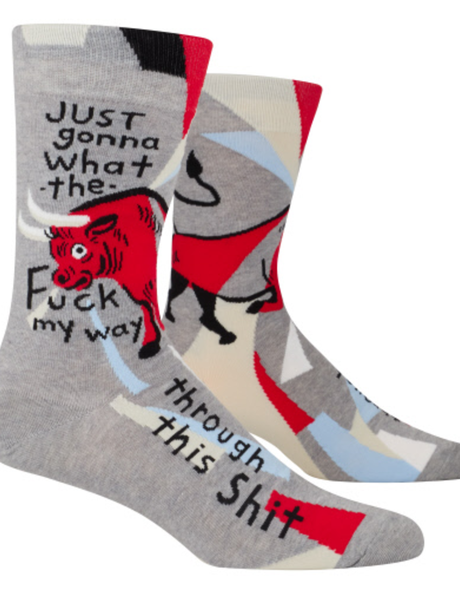 Just Gonna What The Fuck My Way Through This Shit Men's Crew Socks