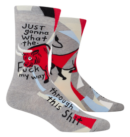 Just Gonna What The Fuck My Way Through This Shit Men's Crew Socks