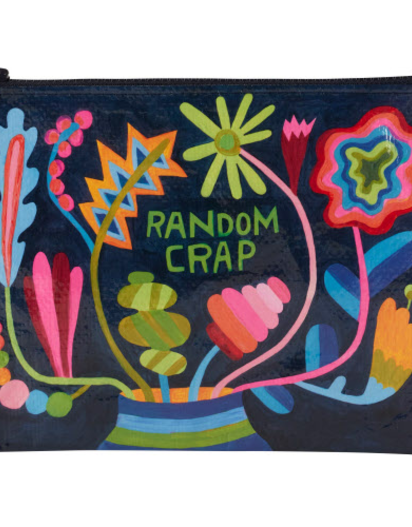 Random Crap Floral Zipper Pouch