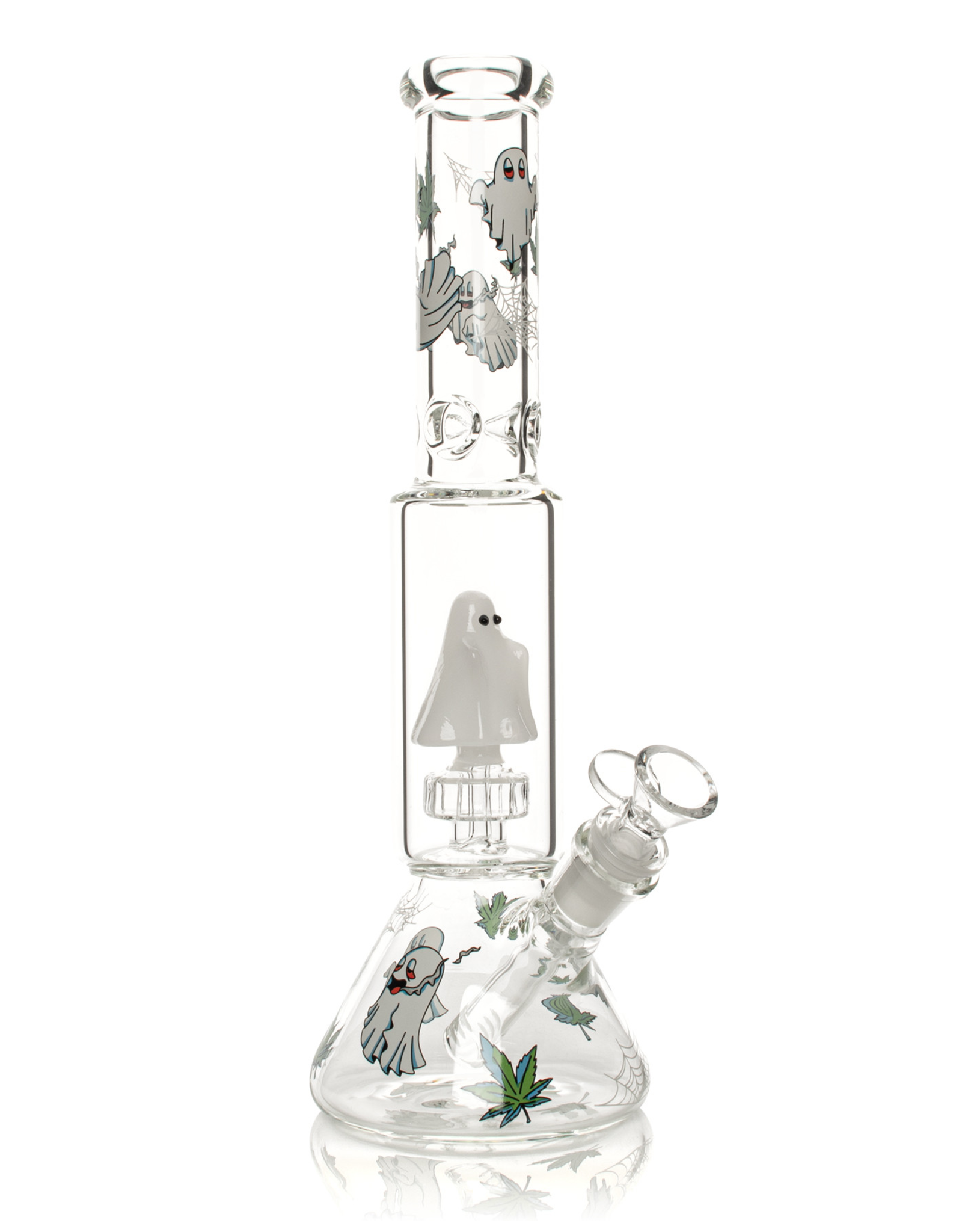 Red Eye Glass 12" Dual Chamber Ghoulish Bong by Red Eye Glass