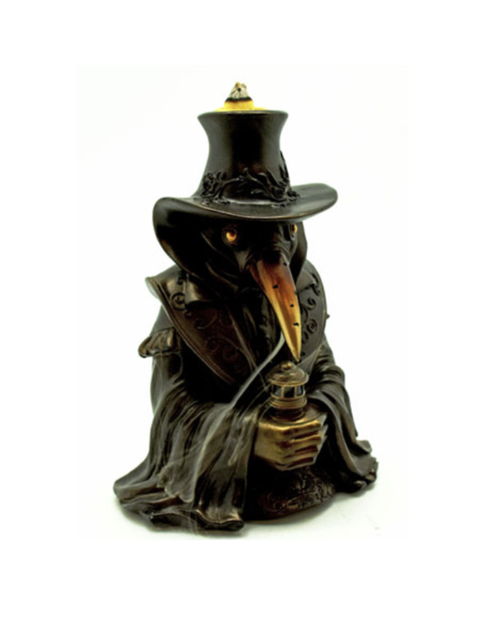 Plague Doctor Backflow Incense Burner - 7"