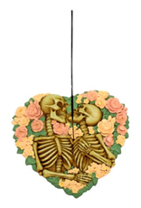 Skeletons with Flowers Incense Burner - 5.5" Skeletons with Flowers Incense Burner - 5.5"