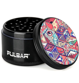 Pulsar Symbolic Tiles 2.5" 4 Piece Grinder by Pulsar - Artist Series