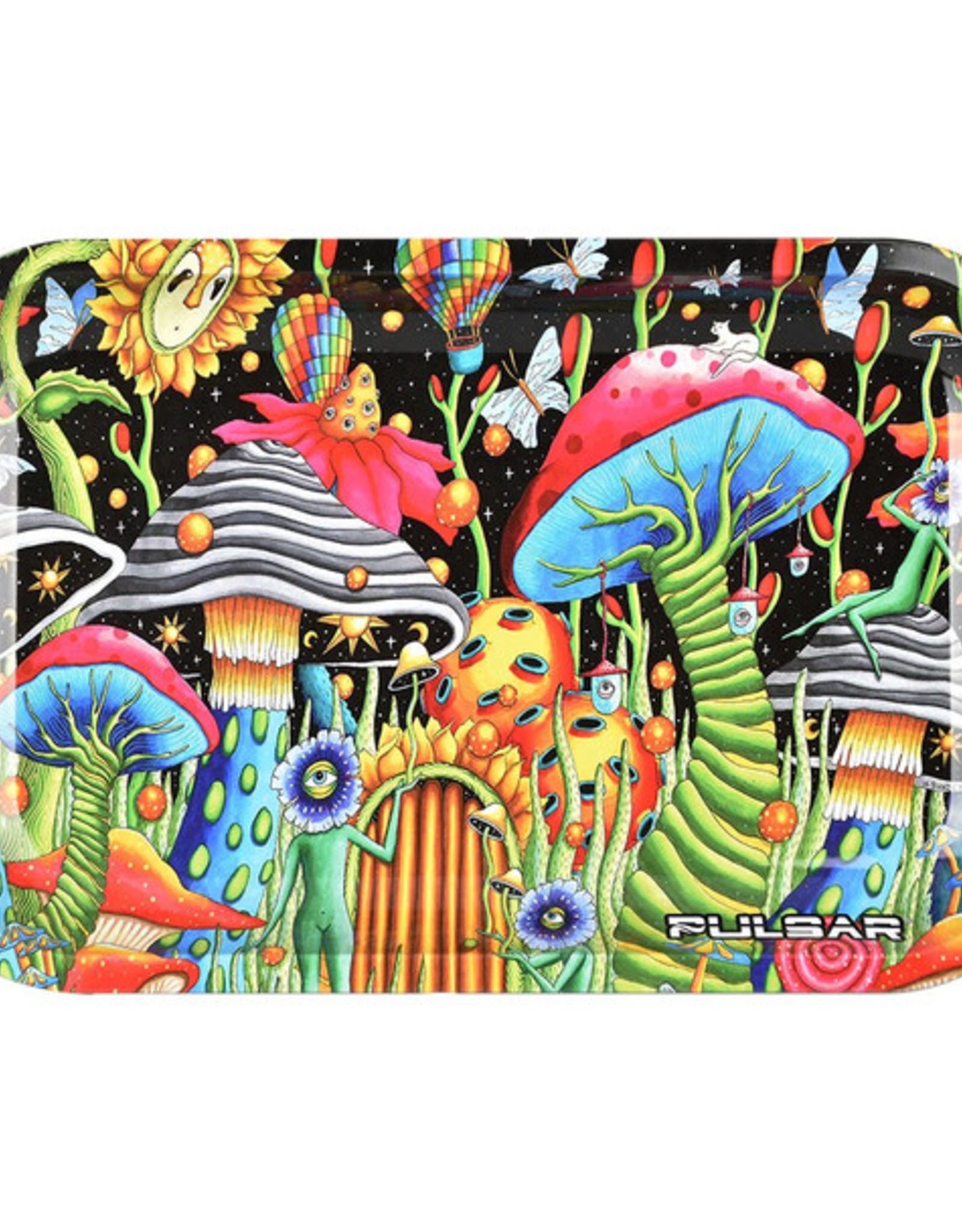 Pulsar Pulsar 11" x 7" Rolling Tray - Garden of Cosmic Delights
