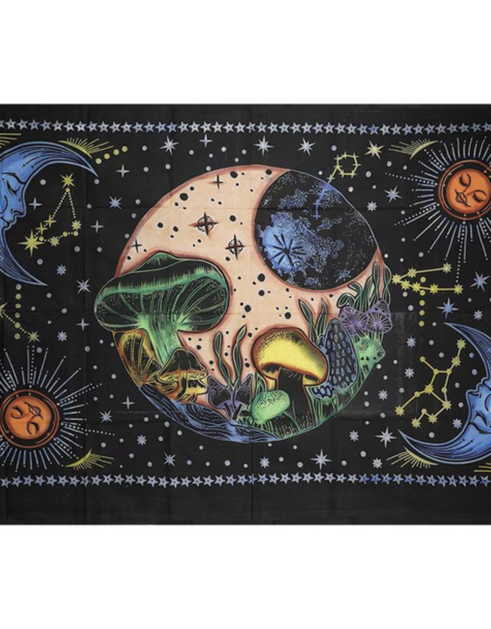 ThreadHeads Celestial Mushroom Tapestry - 55" x 83"