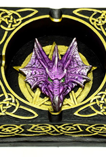 4.5" Celtic Dragon Polyresin Ashtray