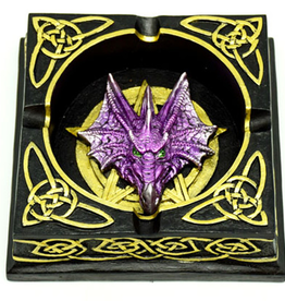 4.5" Celtic Dragon Polyresin Ashtray