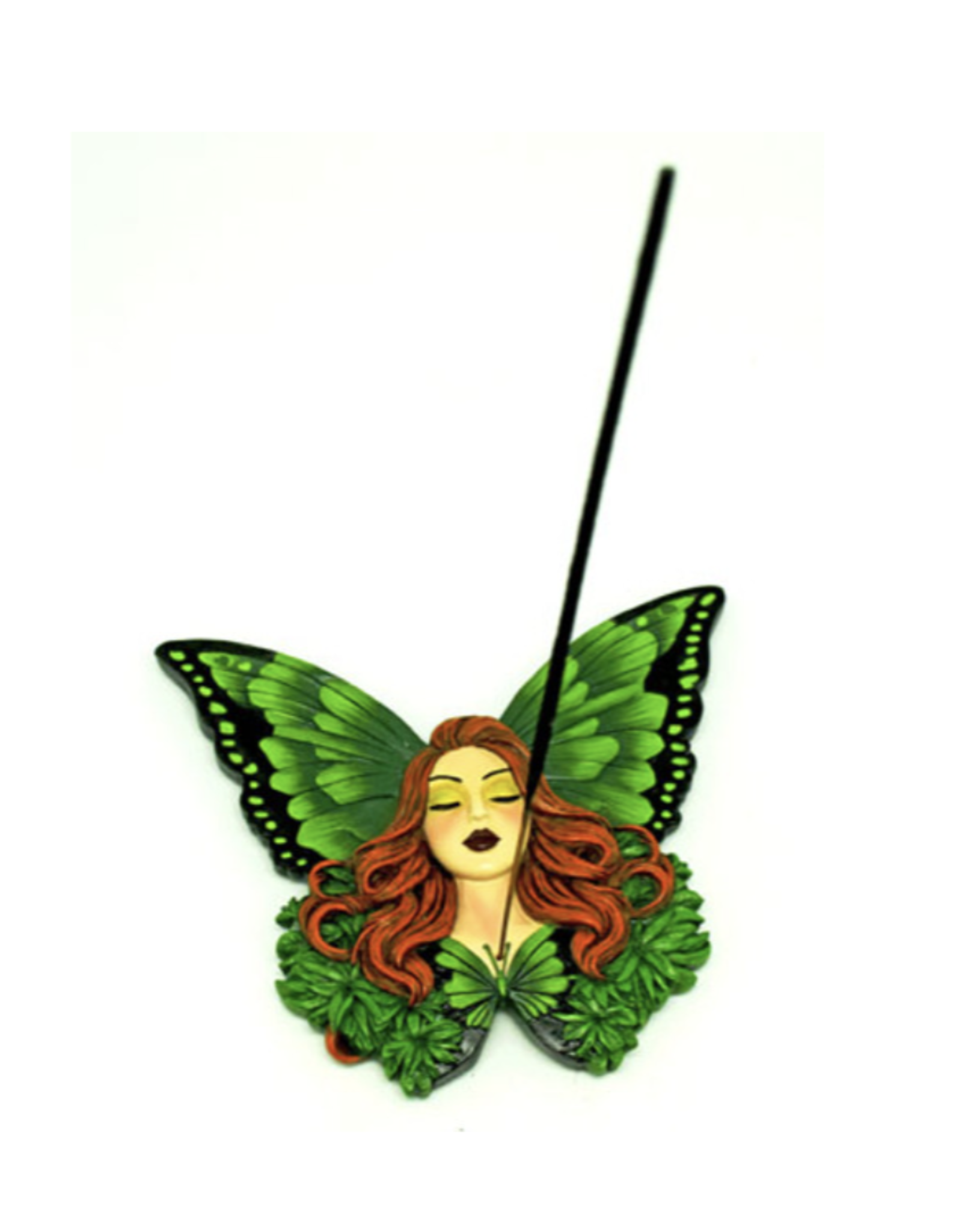 5.5" x 5" Green Fairy Incense Burner