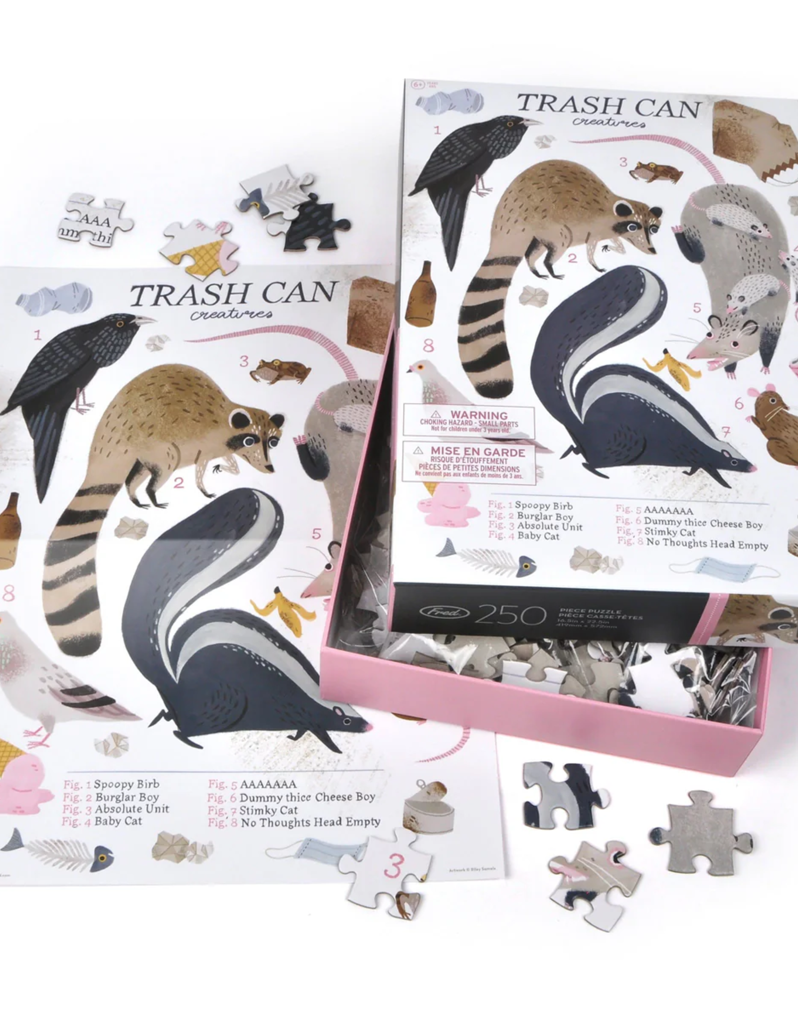 Trash Can Creatures Puzzle - 250 Piece