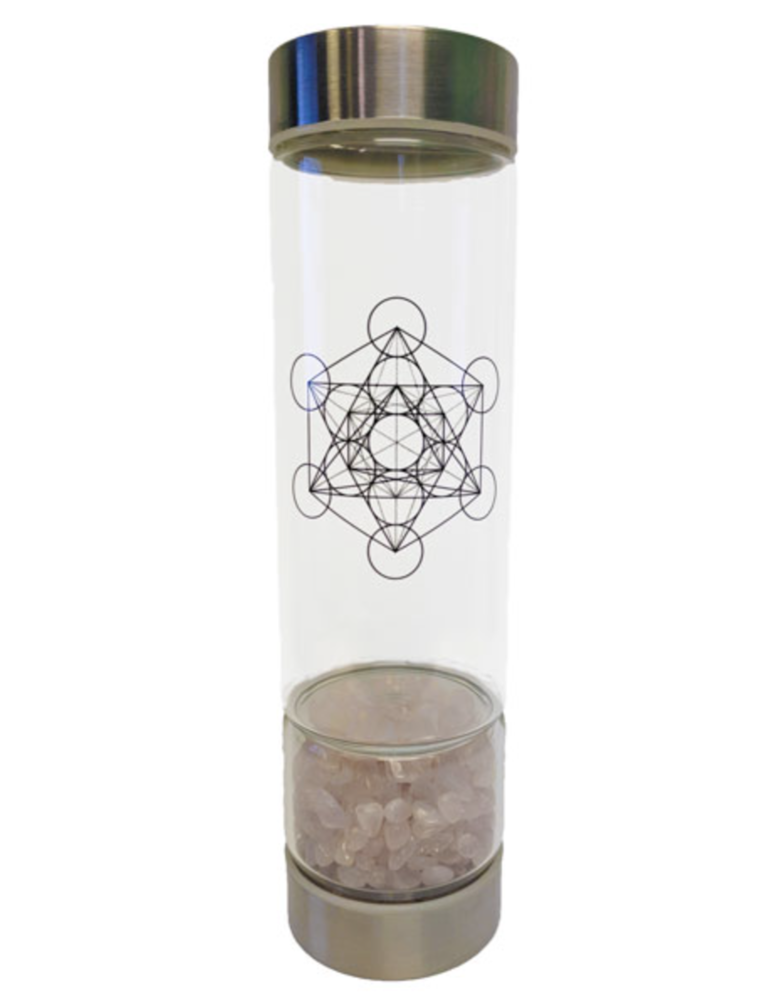 Zenature Rose Quartz Water Infuser Bottle