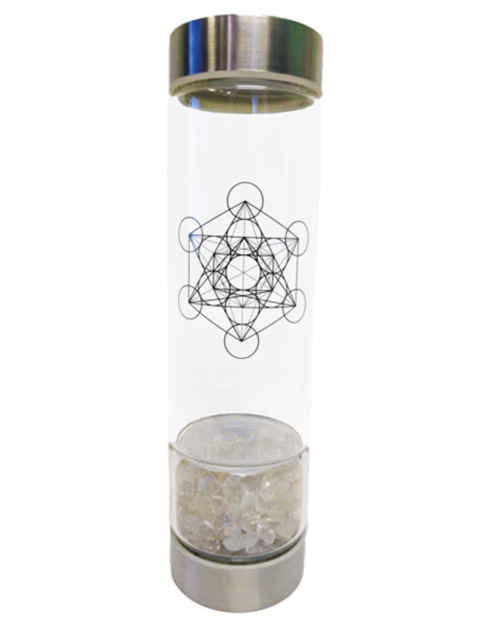 Zenature Clear Quartz Water Infuser Bottle