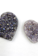 Heart - Angel Aura Amethyst Cluster (Extra Small)