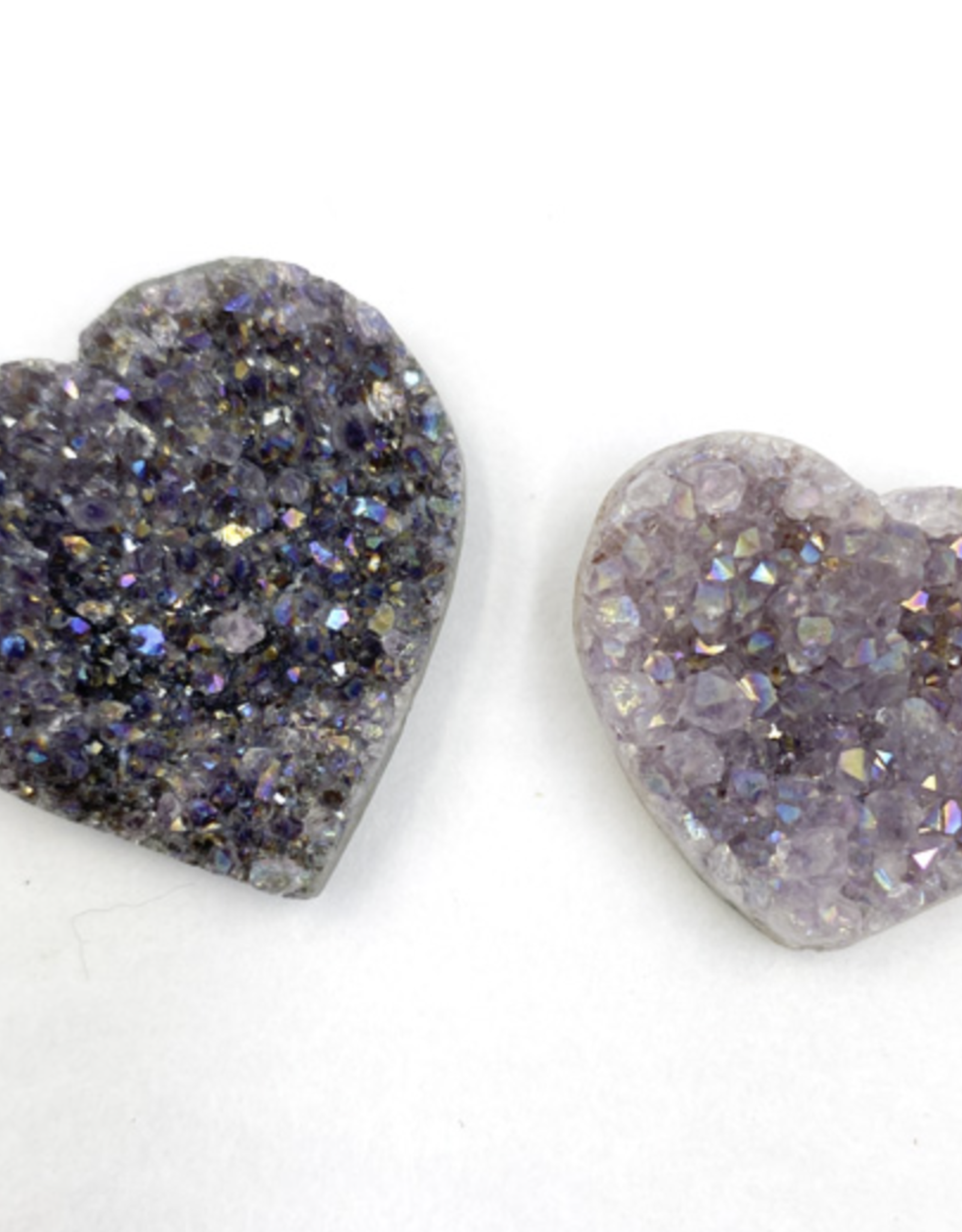 Heart - Angel Aura Amethyst Cluster (Extra Small)