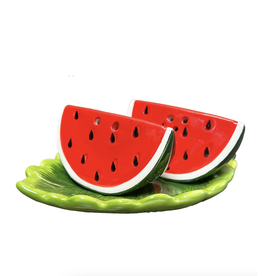 Watermelon Salt & Pepper Set w/ Plate