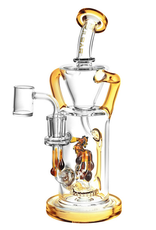 Red Eye Glass 10" Apiary Dual Uptake Klein Recycler by Red Eye Glass Red Eye Glass 10" Apiary Dual Uptake Klein Recycler by Red Eye Glass