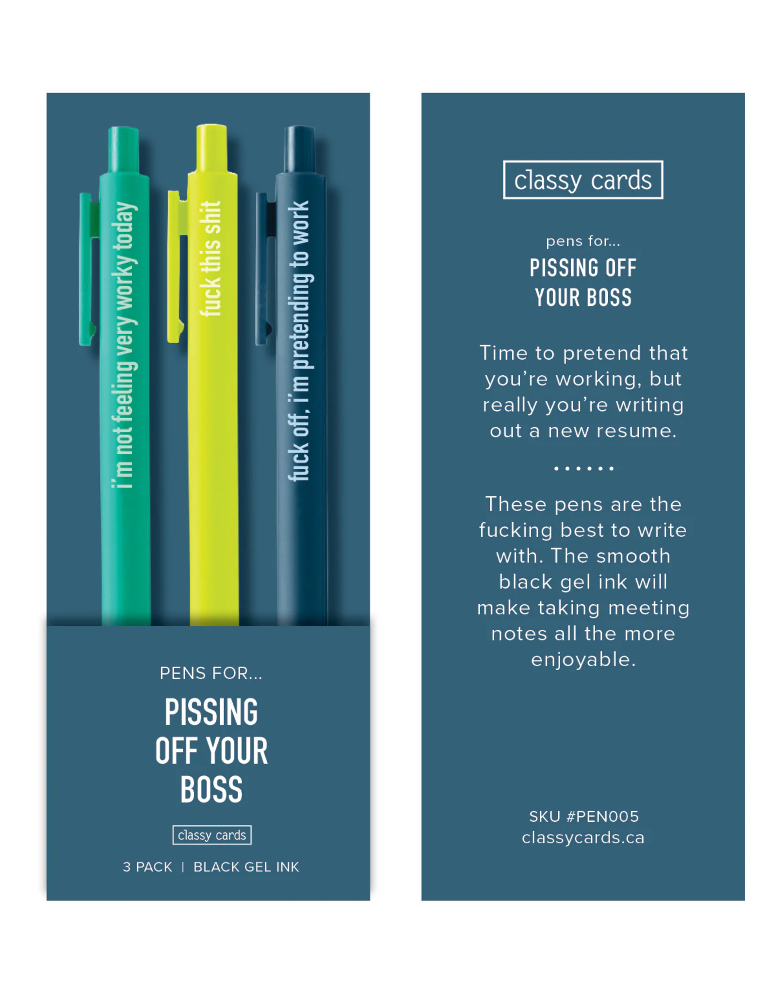 Pissing Off Your Boss Pens