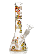10" Tie Dye Glow-in-the-Dark Bong by Cheech & Chong Glass
