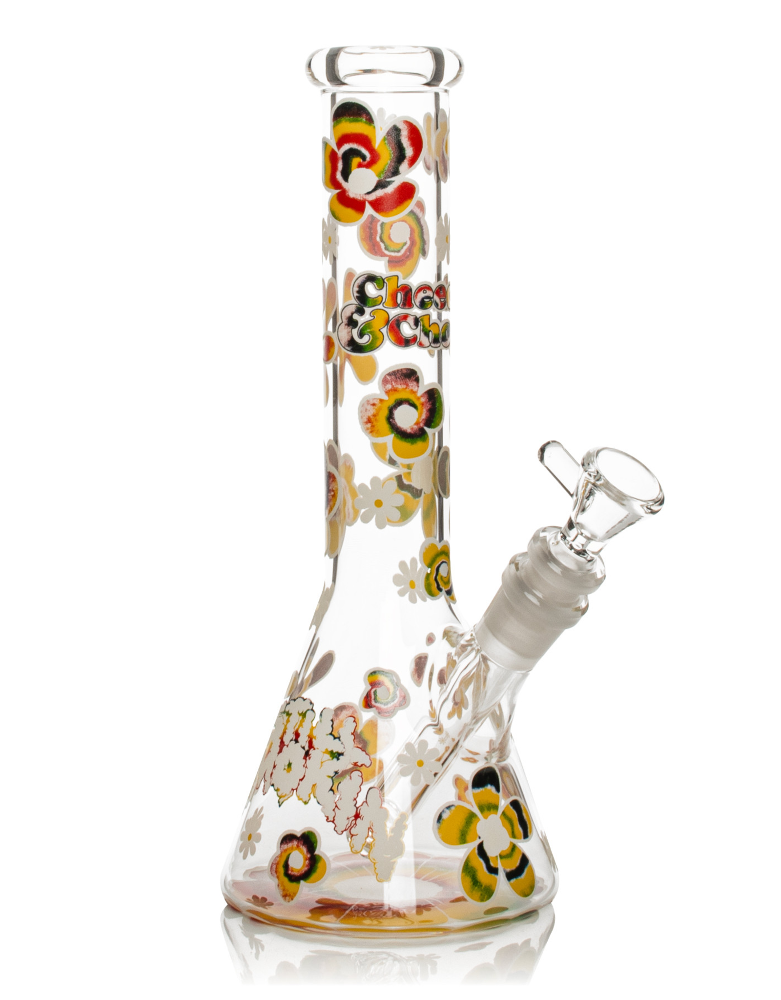 10" Tie Dye Glow-in-the-Dark Bong by Cheech & Chong Glass
