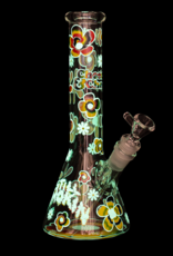 10" Tie Dye Glow-in-the-Dark Bong by Cheech & Chong Glass