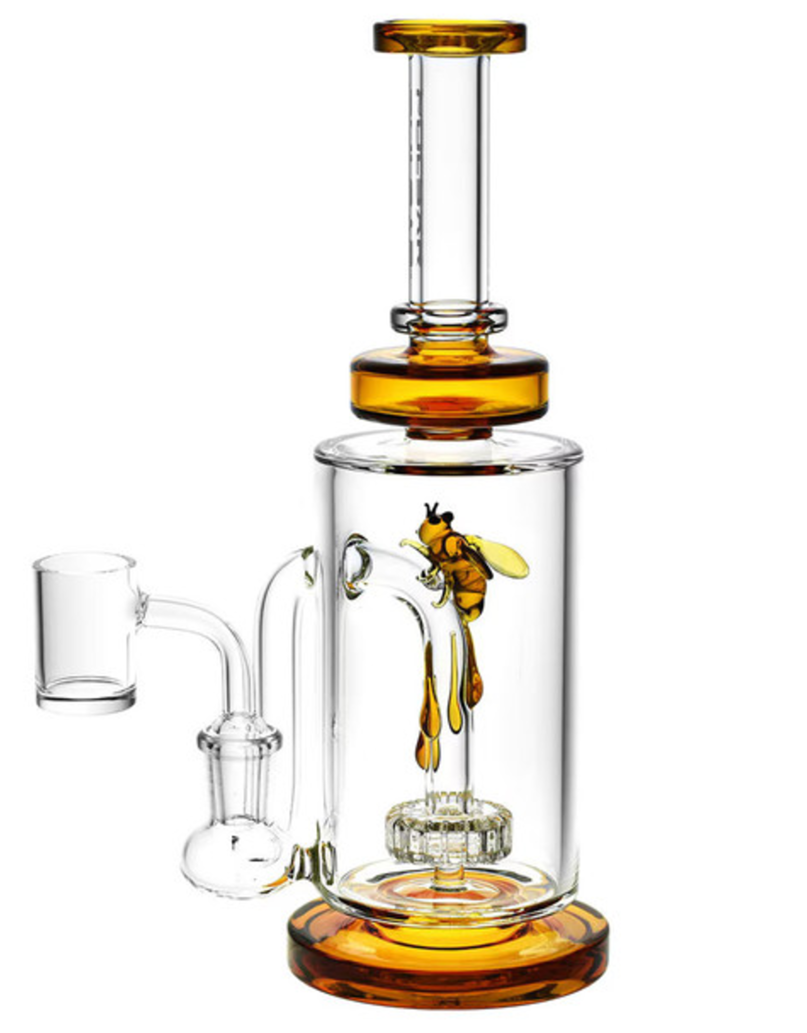 Pulsar 8.75" Amber Honey Bee Mine Drop Down Rig by Pulsar