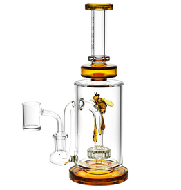 Pulsar 8.75" Amber Honey Bee Mine Drop Down Rig by Pulsar