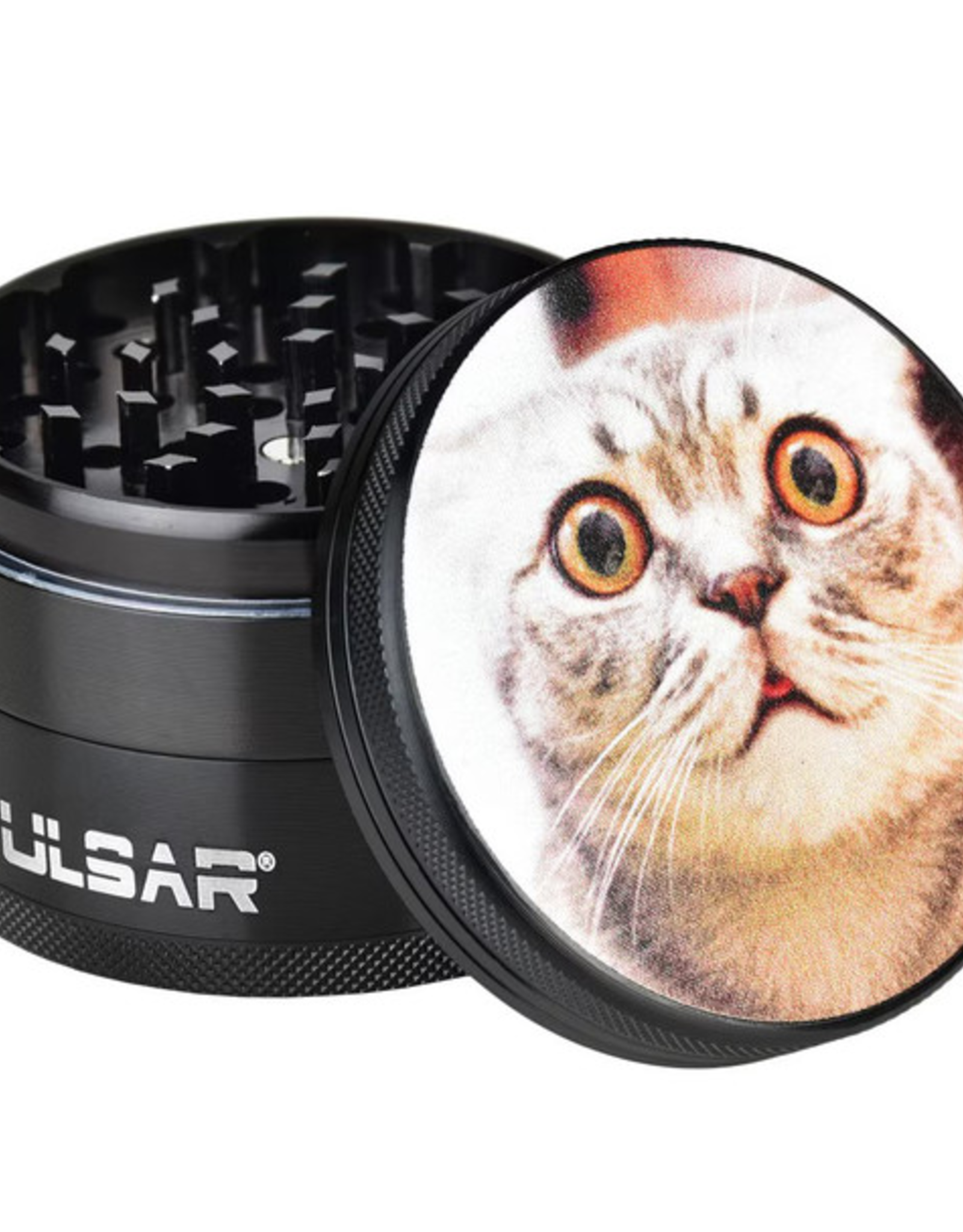 Pulsar Stoned Cat 2.5" 4 Piece Grinder by Pulsar