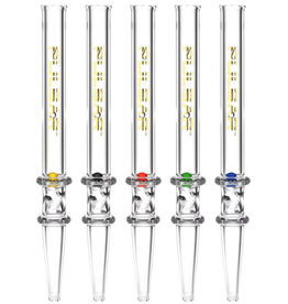 Pulsar 6" Pulsar Quartz Dab Straw w/ Spin Pearl - Assorted Colours