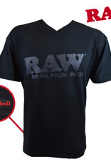 RAW RPxRAW Black Brand V-Neck T-Shirt