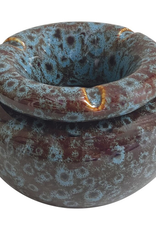 5" Reactive Blue Fujima Moroccan Ceramic Ashtray