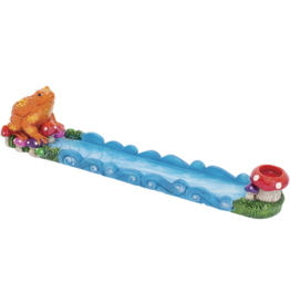 11" Trippin' Golden Frog Incense Burner