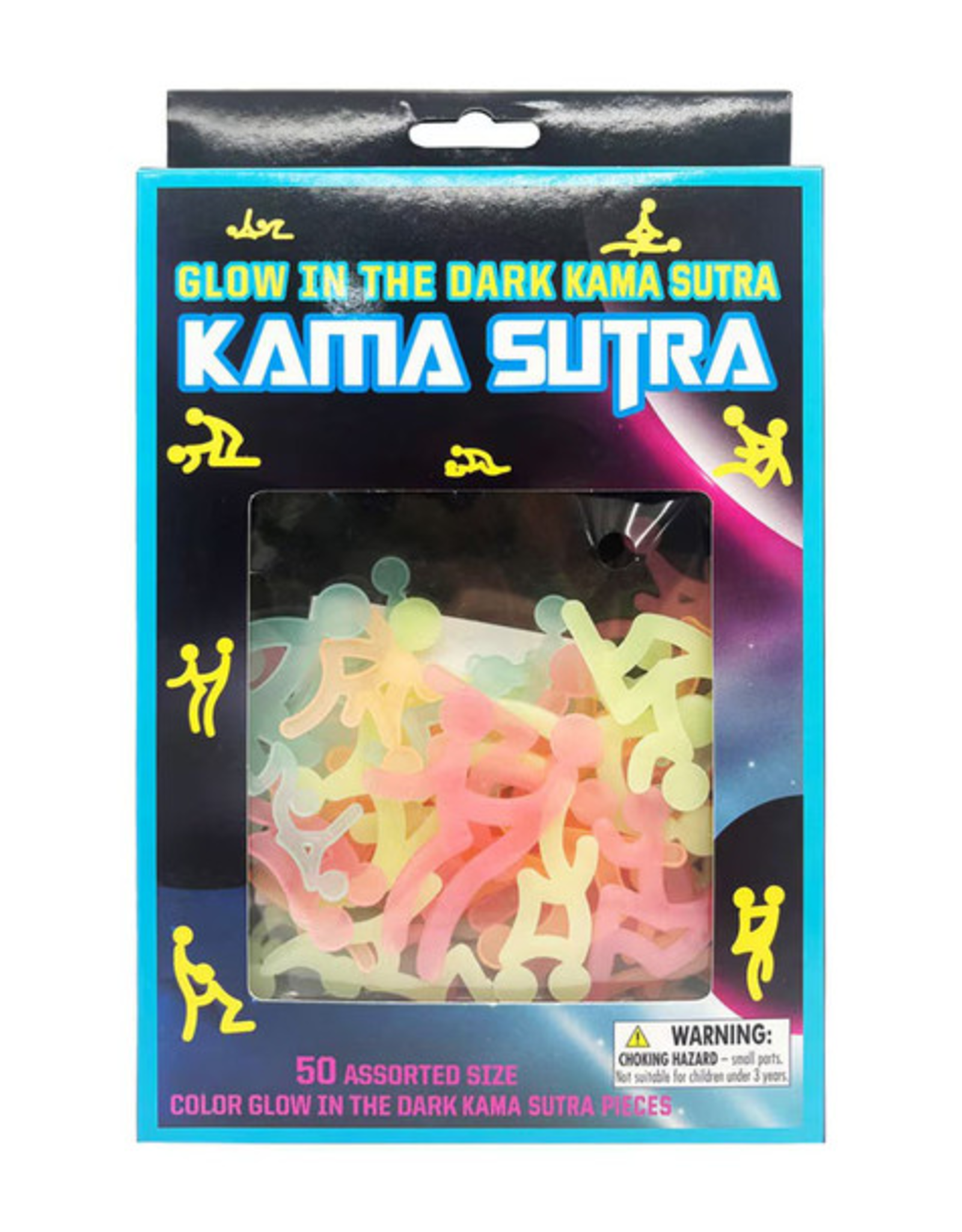 Kama Sutra Glow In The Dark Wall Stickers - 50 Pack