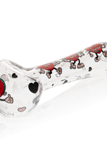 4.5" Smokin Hearts Hand Pipe by Red Eye Glass