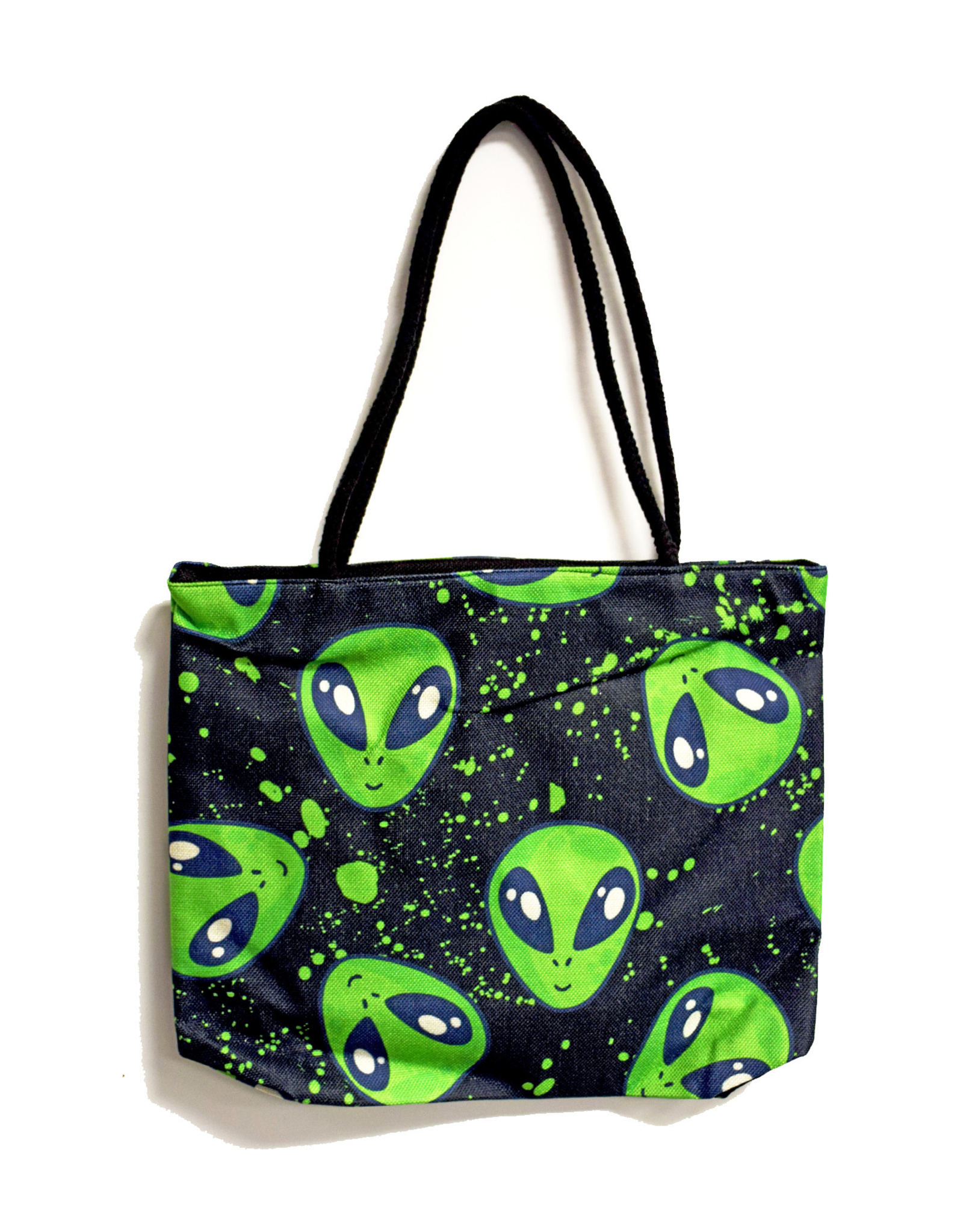Techno Jute Tote Bag - Alien