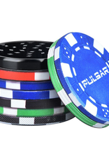 Pulsar Poker Chips 2.5" 4 Piece Grinder by Pulsar