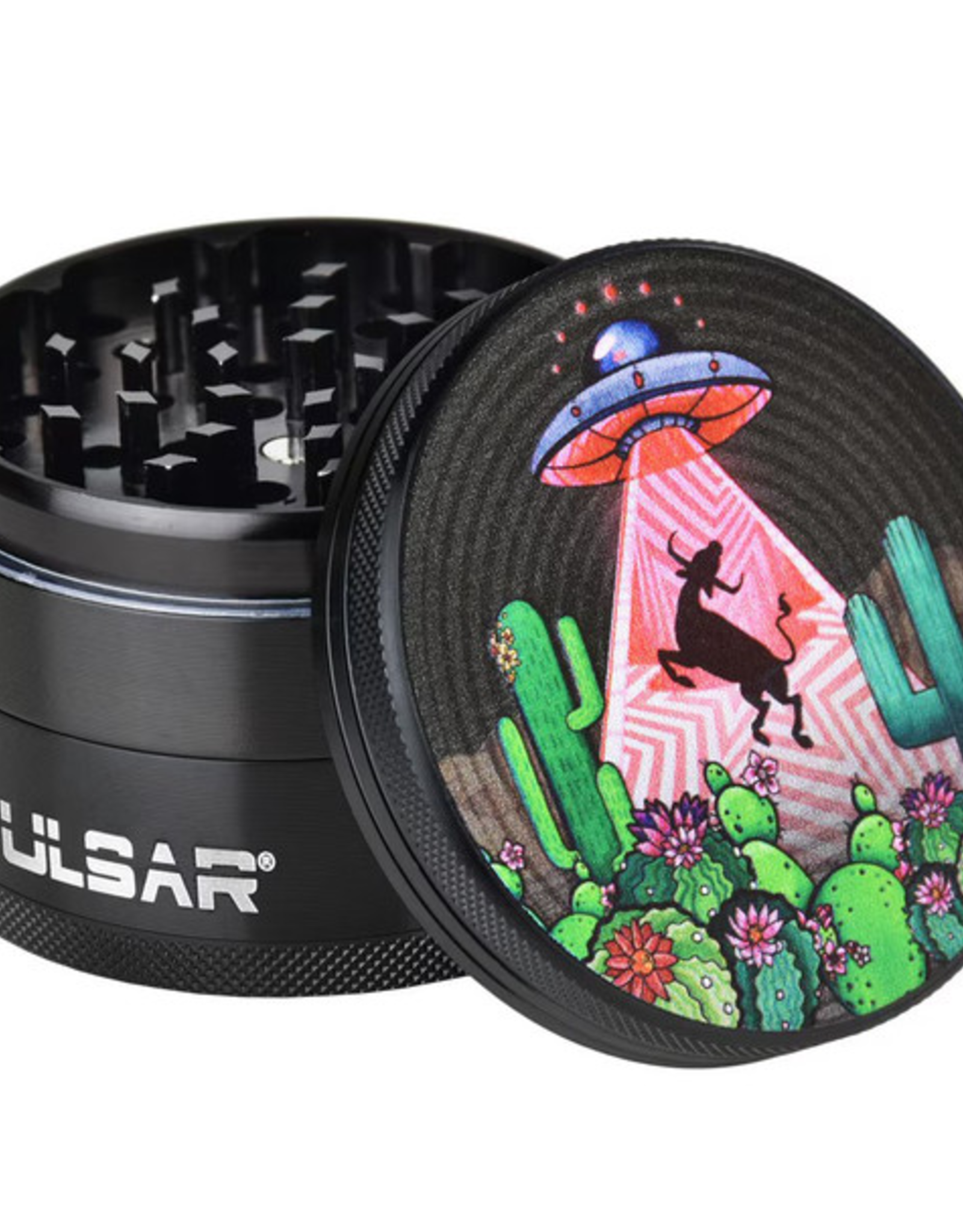 Psychedelic Abduction 2.5" 4 Piece Grinder by Pulsar