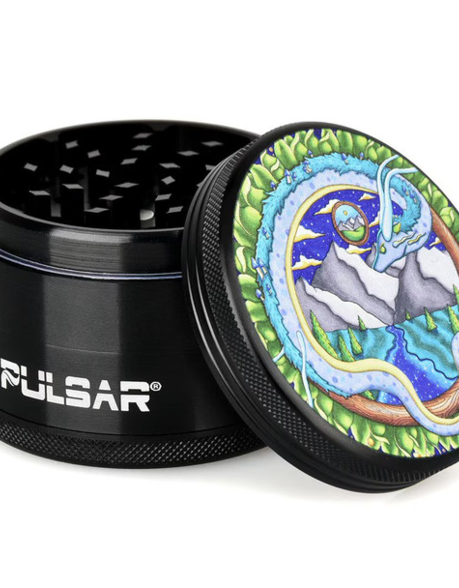 Remembering Dragon 2.5" 4 Piece Grinder by Pulsar