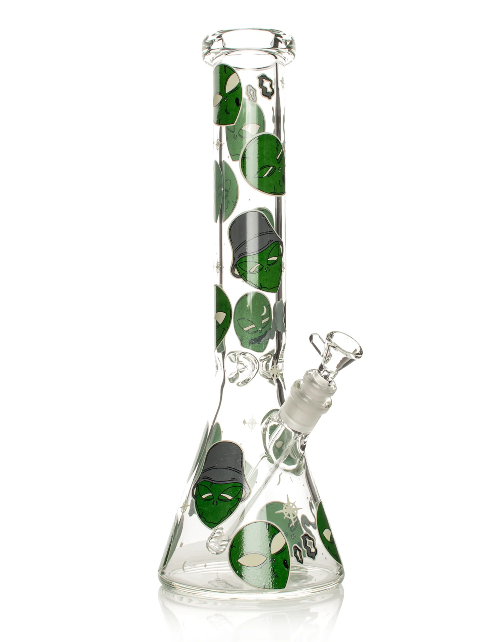 Red Eye Glass 15" 7mm Thick Alien Glow-in-the-Dark by Red Eye Glass