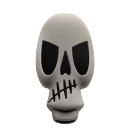 3.25" Grey Skull Silicone Hand Pipe