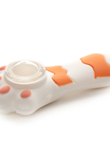3.25" White Cat Paw Silicone Pipe